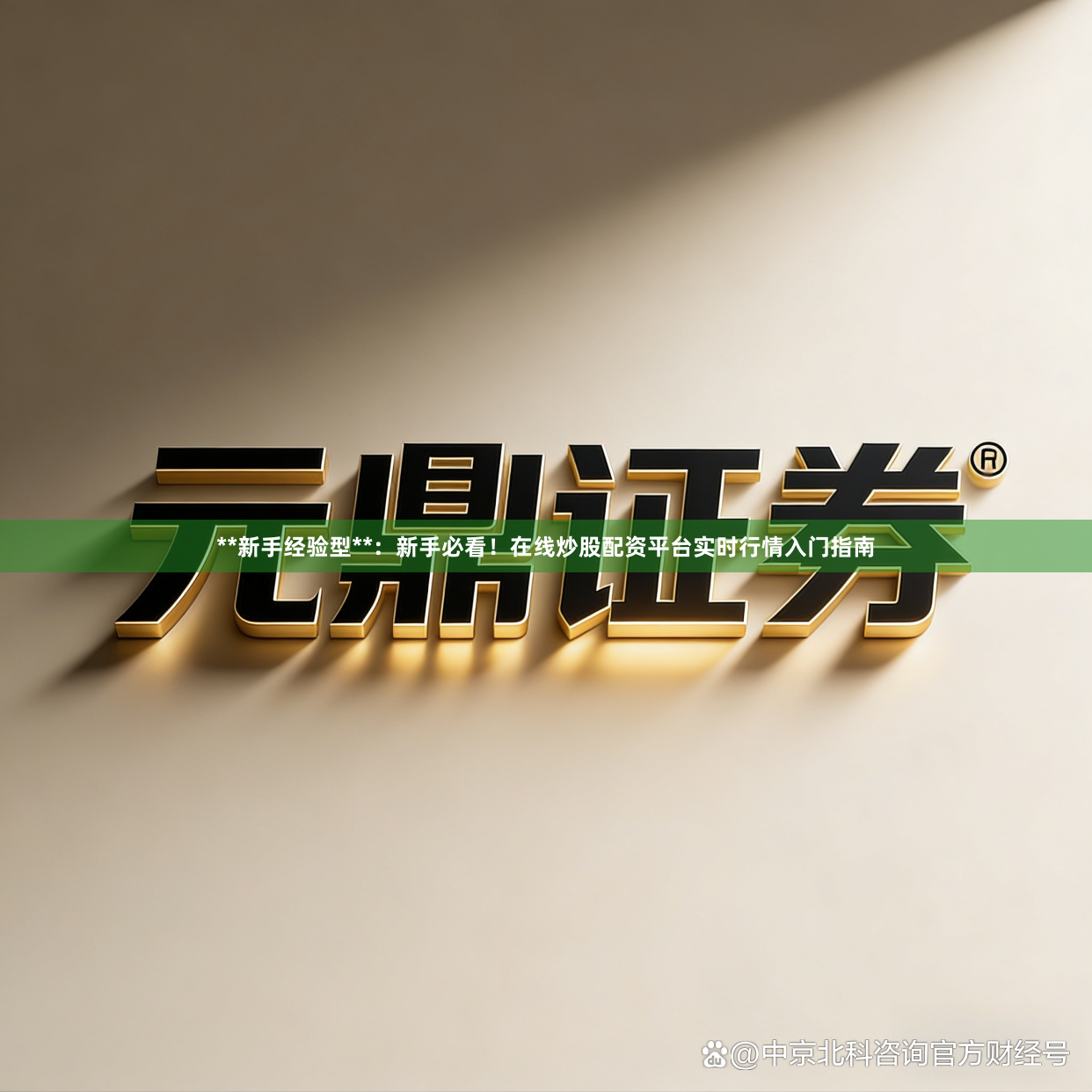 **新手经验型**：新手必看！在线炒股配资平台实时行情入门指南
